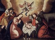 French school Nativity oil painting on canvas